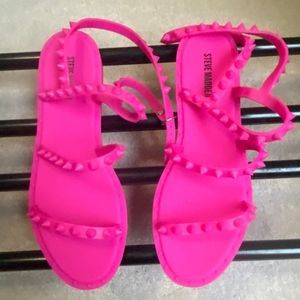 STEVE MADDEN Women Transport Travel J Sandals - NEW NWOB